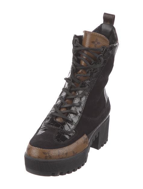 louis vuitton boots combat boot|louis vuitton suede boots.